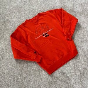 Vintage Ohio Northern University ONU Orange Polar Bear Sweatshirt Unisex Medium